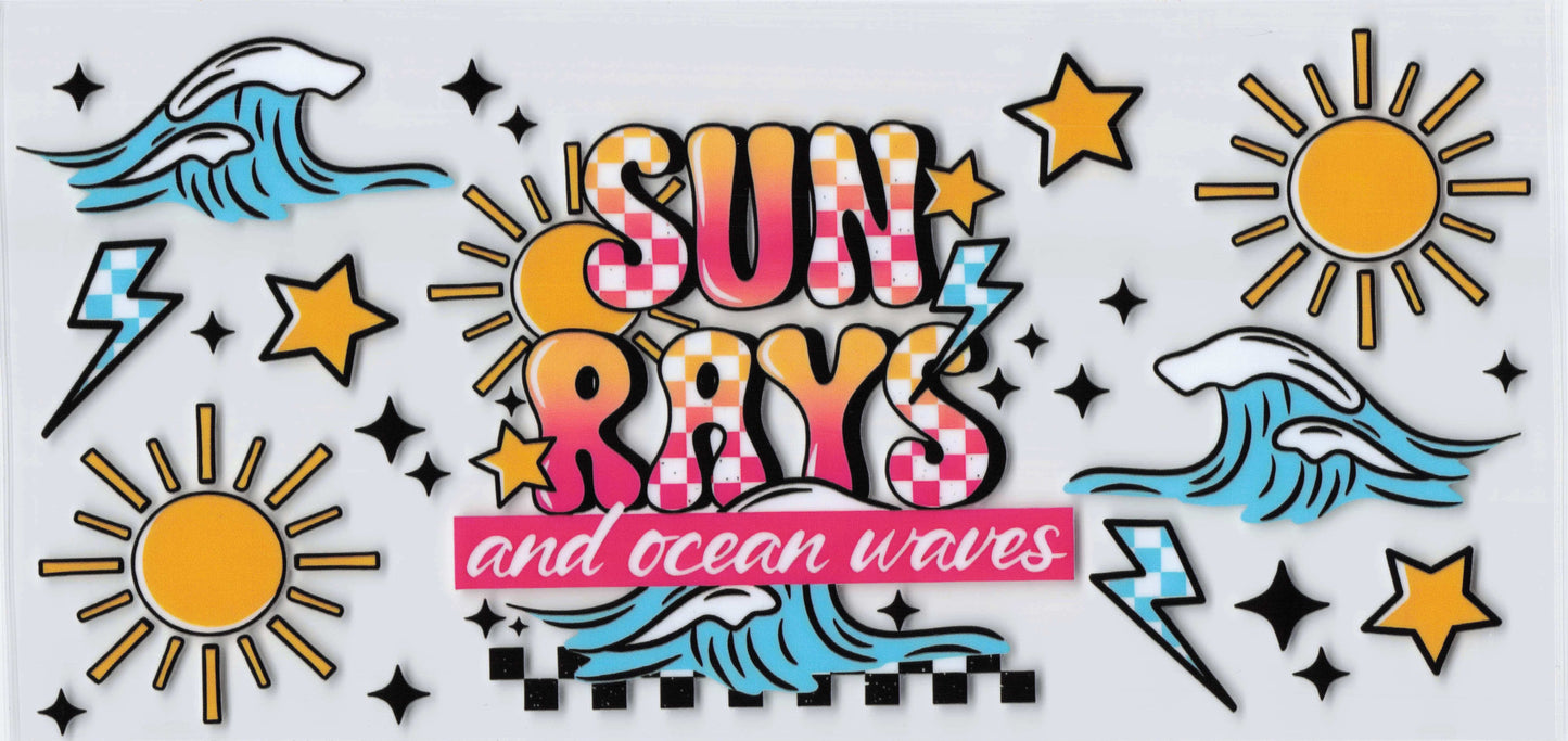 Sun Rays and ocean waves