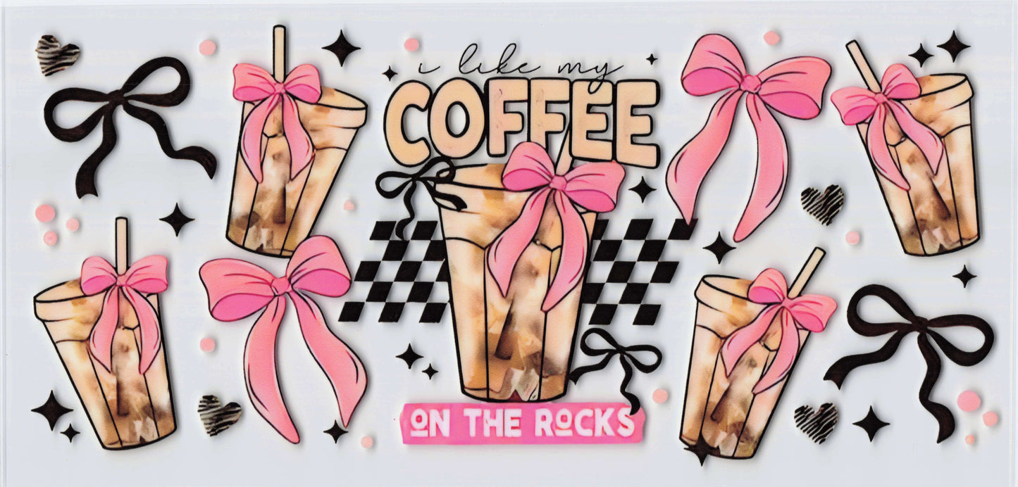 I like my coffee on the rocks