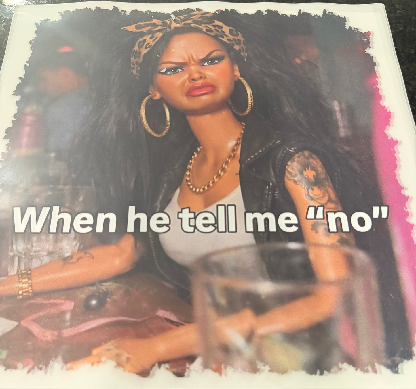 When he tell me "no" Barbie