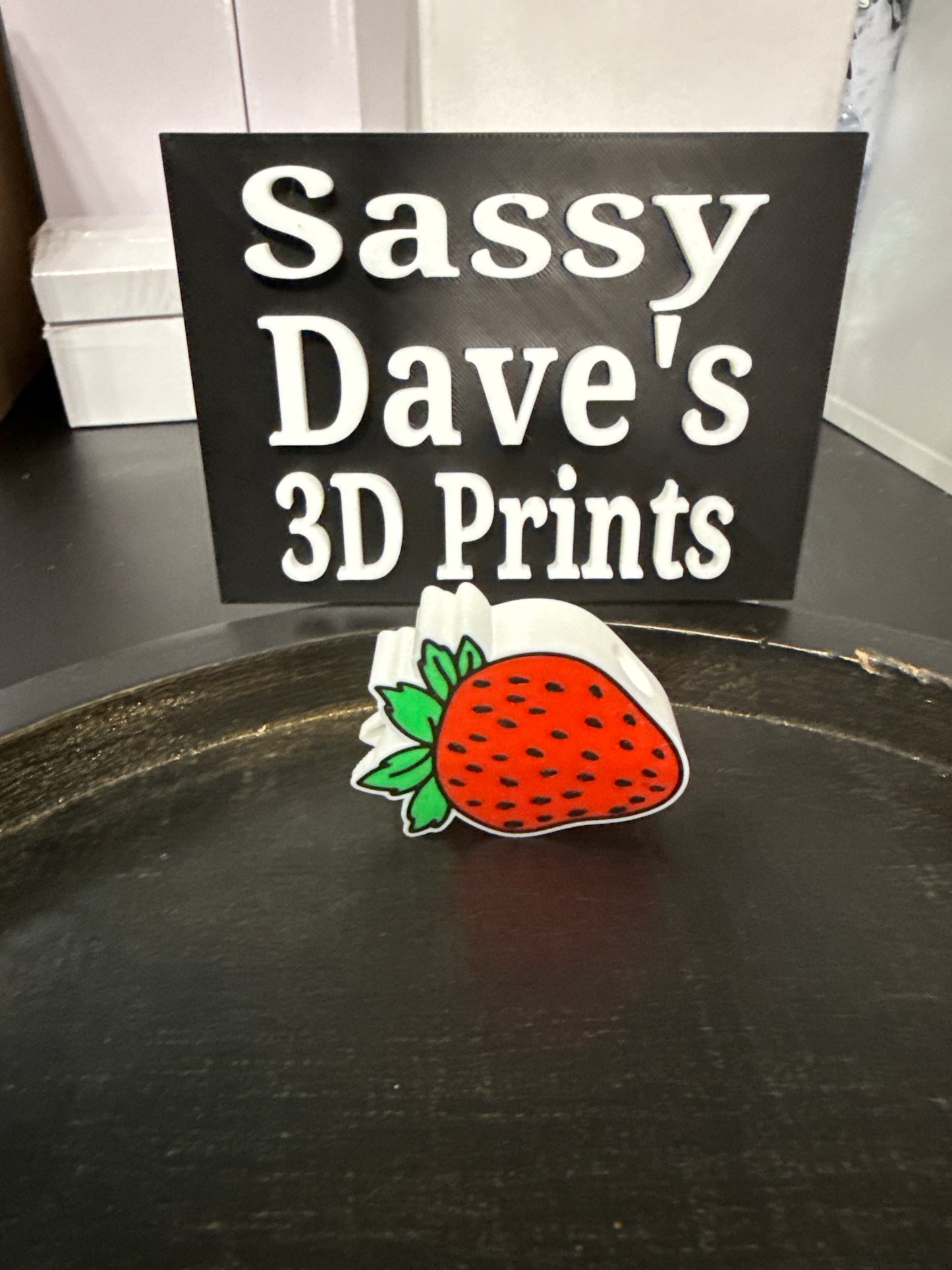 Strawberry straw topper