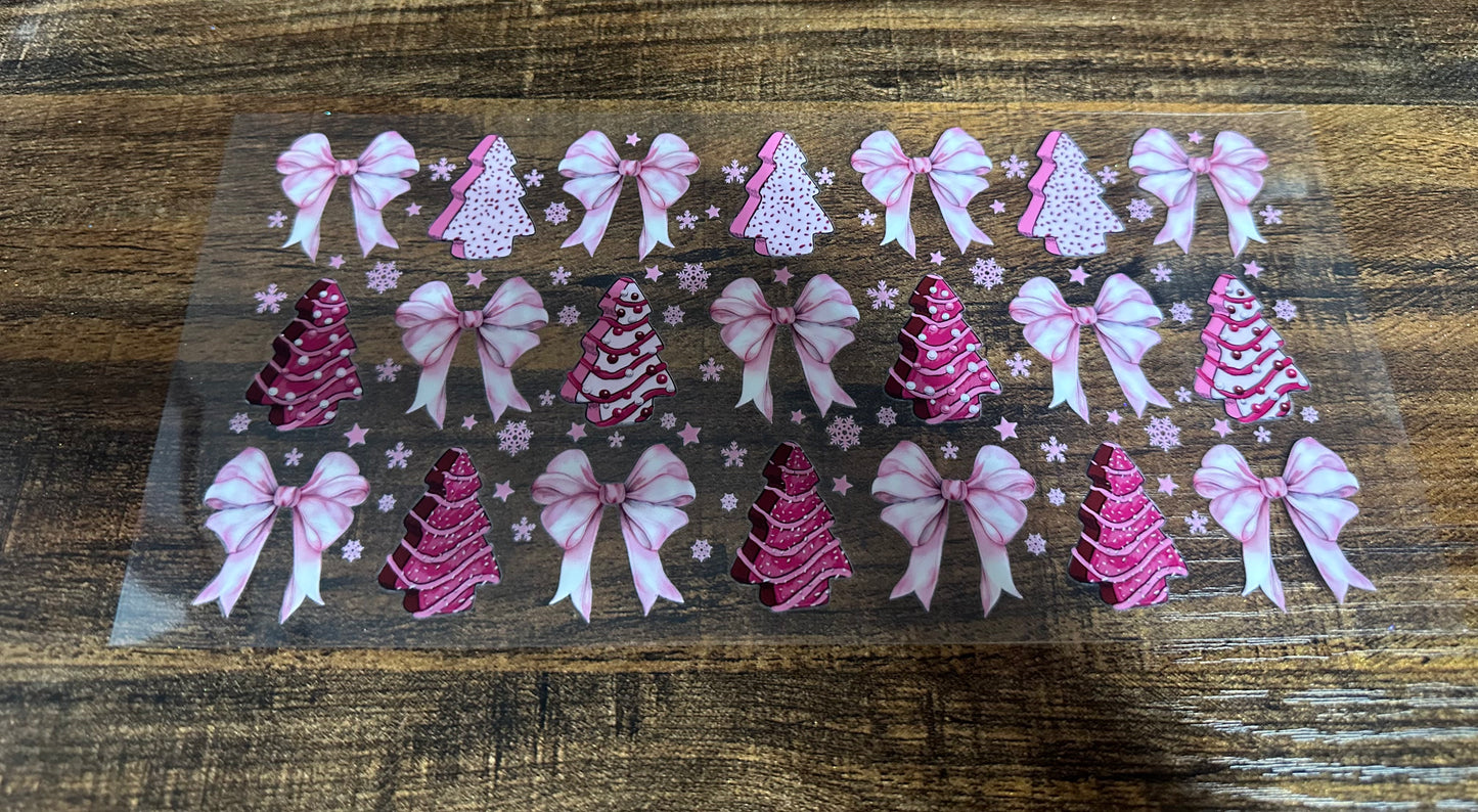 Pink Christmas wrap