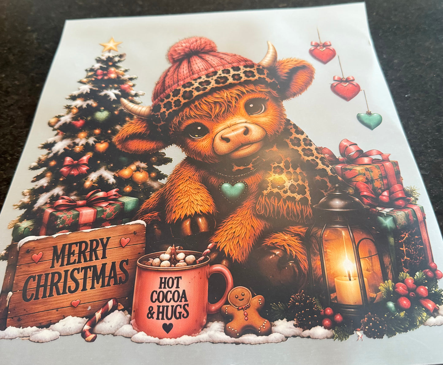Merry Christmas cow
