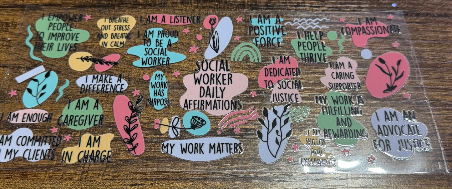 Social worker affirmation