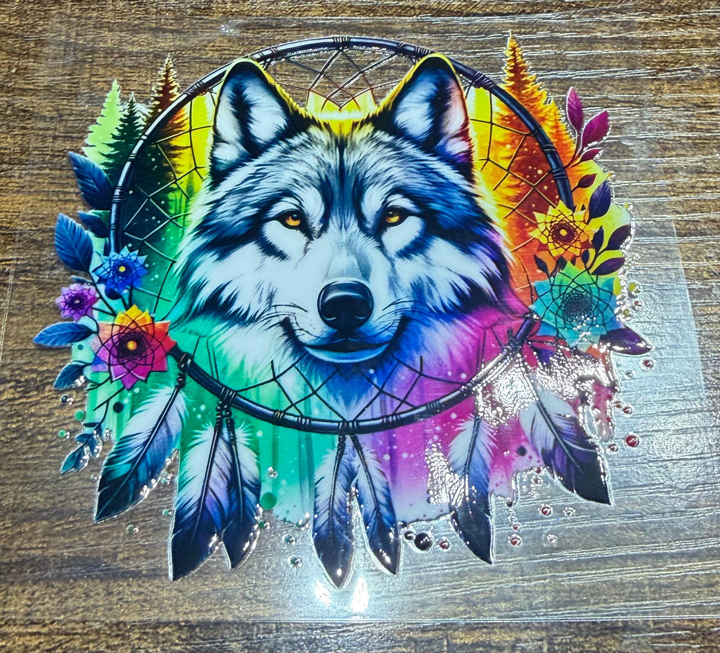 Wolf dream catcher