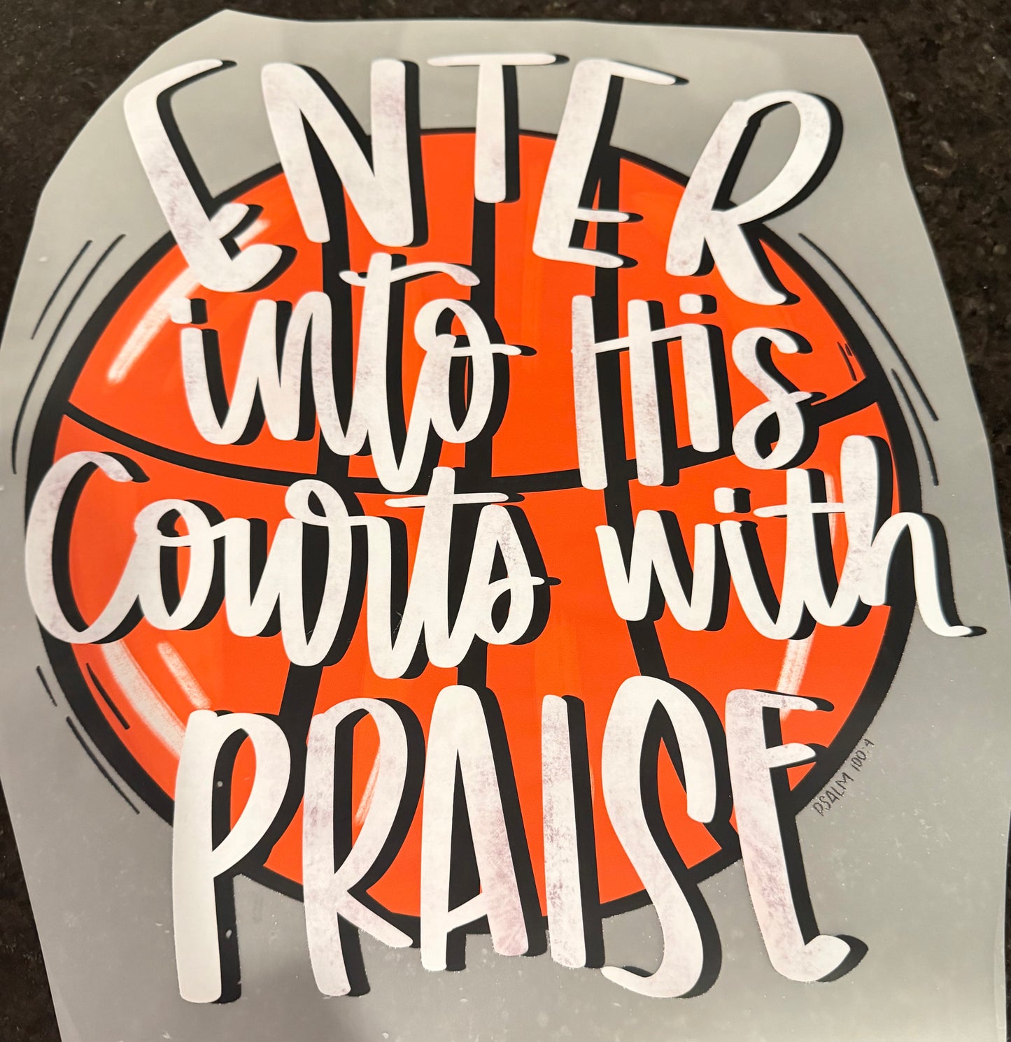 Enter into his courts with praise