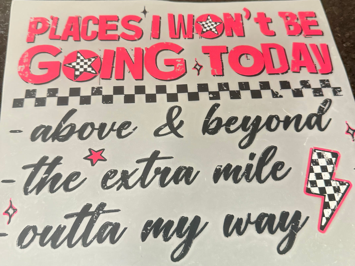 Places I won’t be going