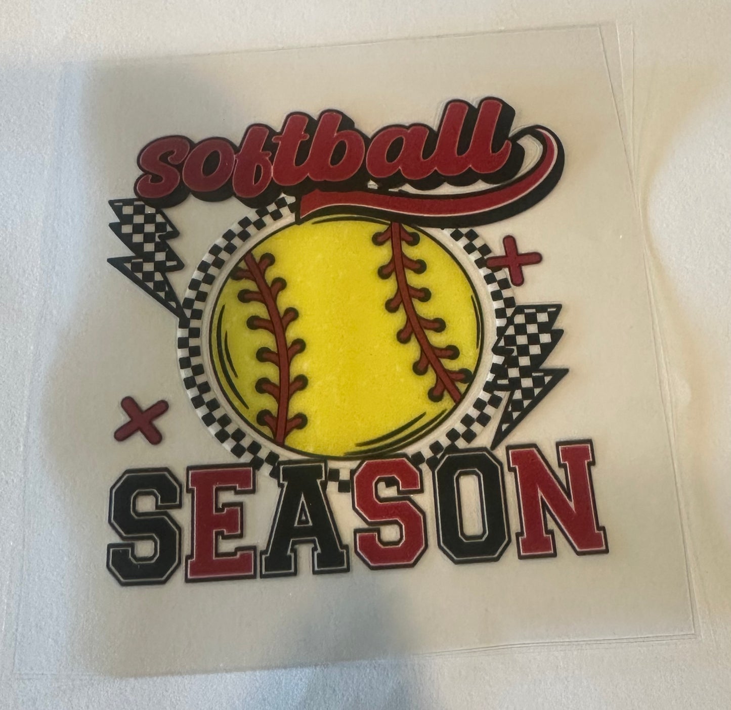 Softball season decal