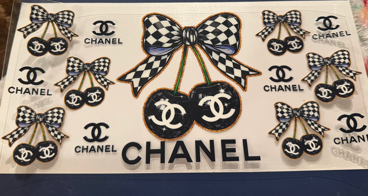 Chanel cherry bow