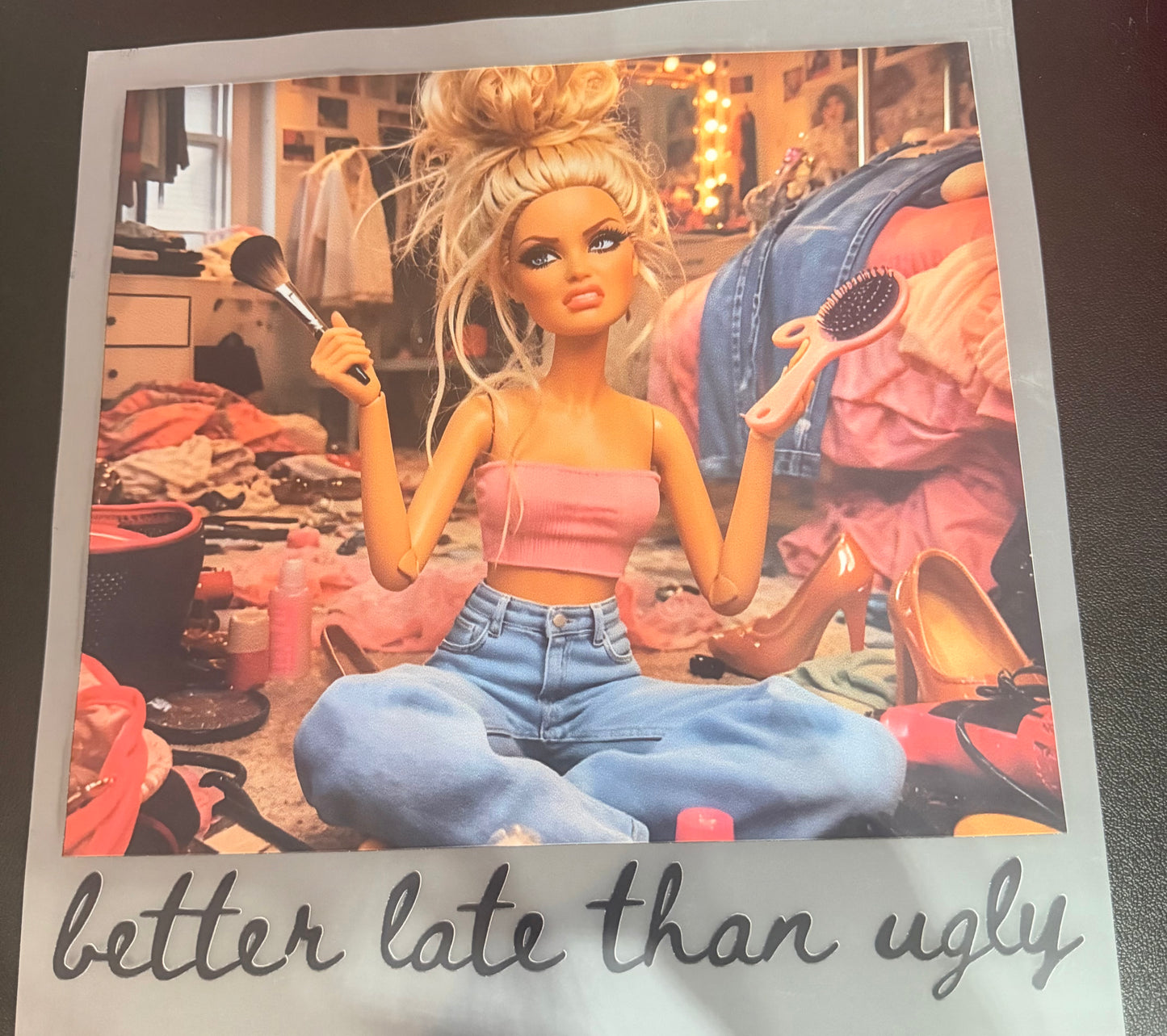 Better late than ugly