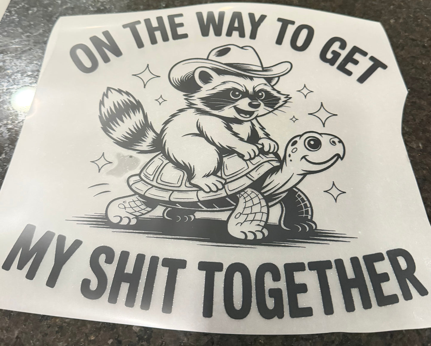 On the way to get my shit together