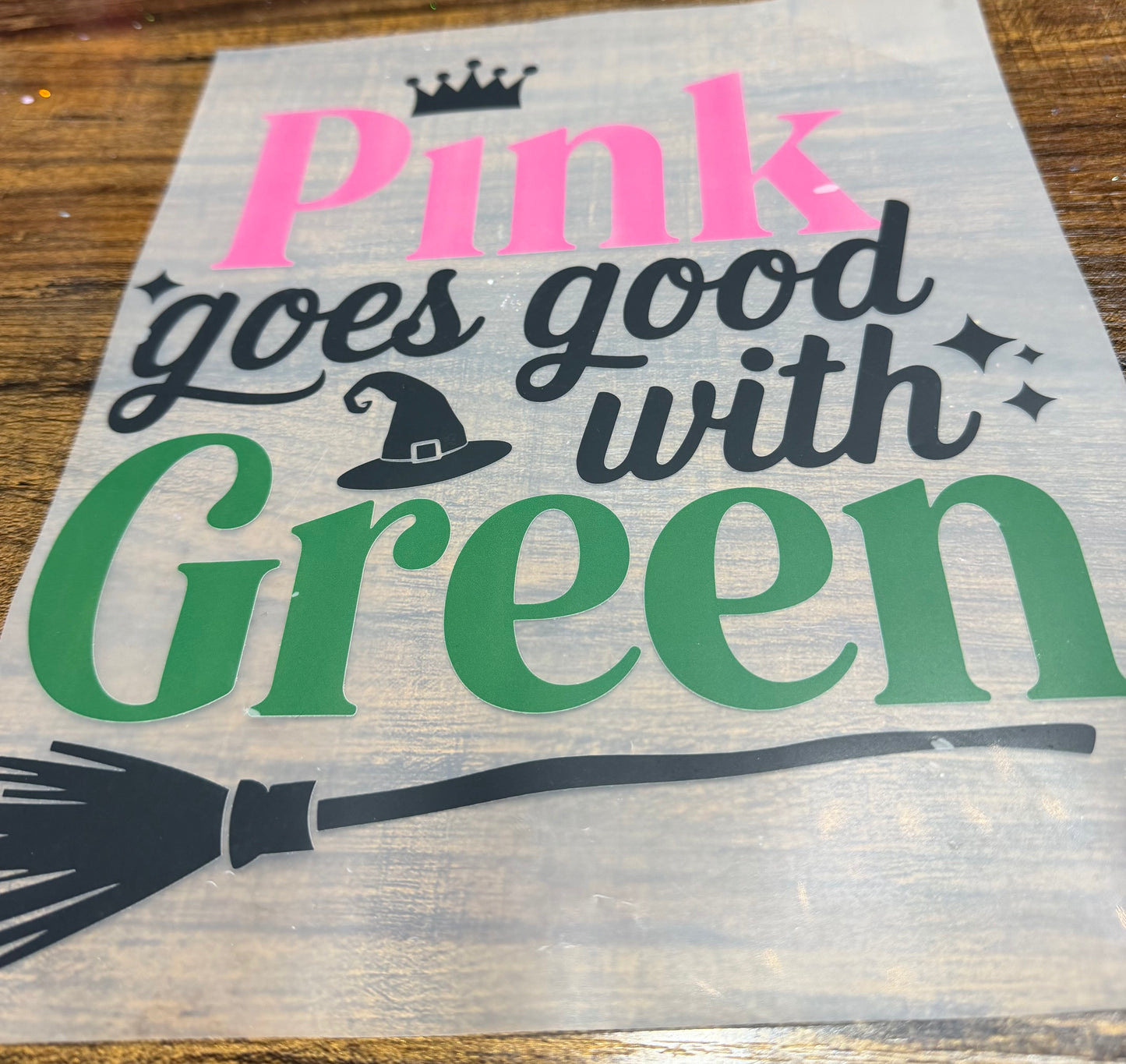 Pink goes good with green