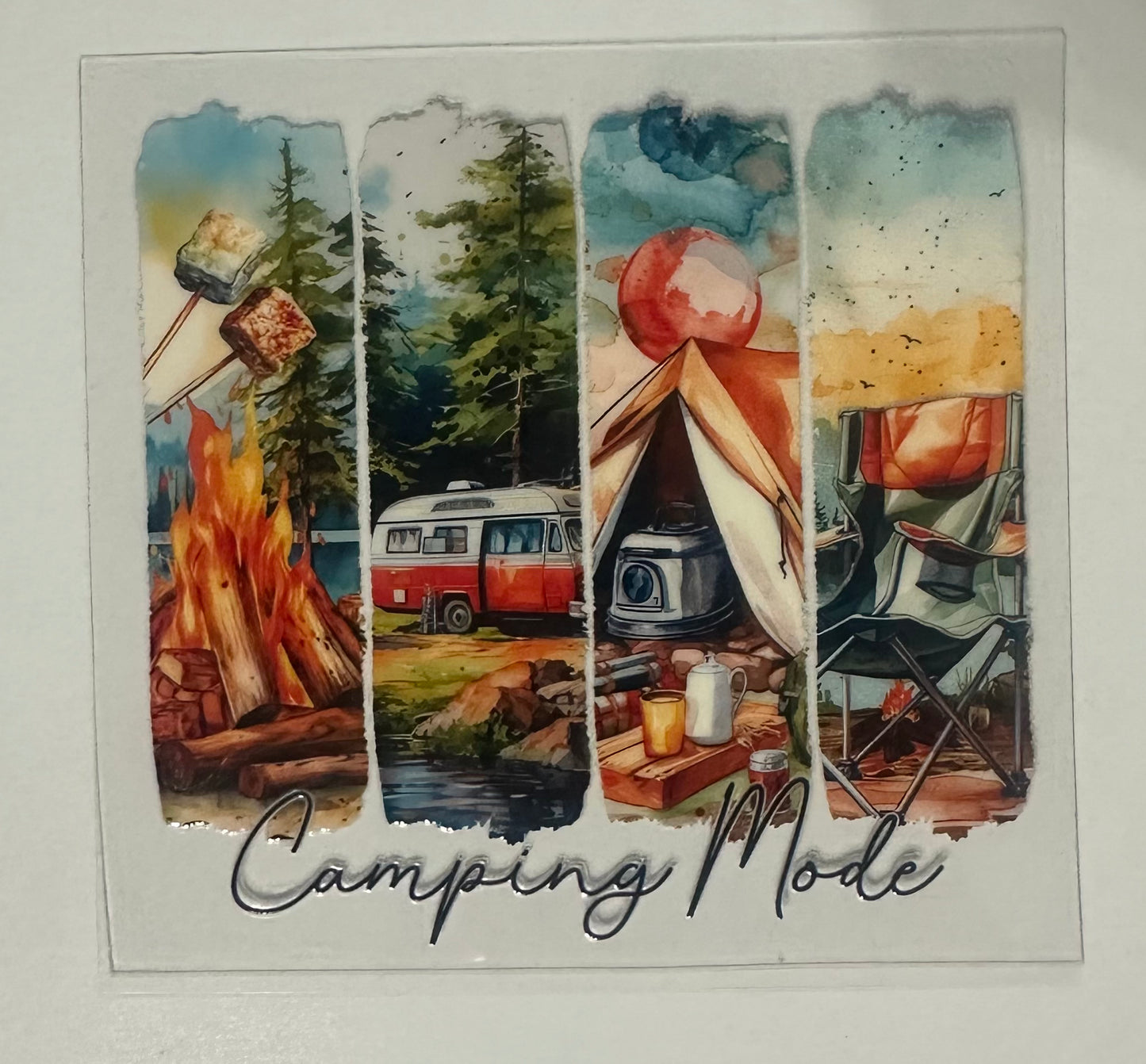 Camping mode decal