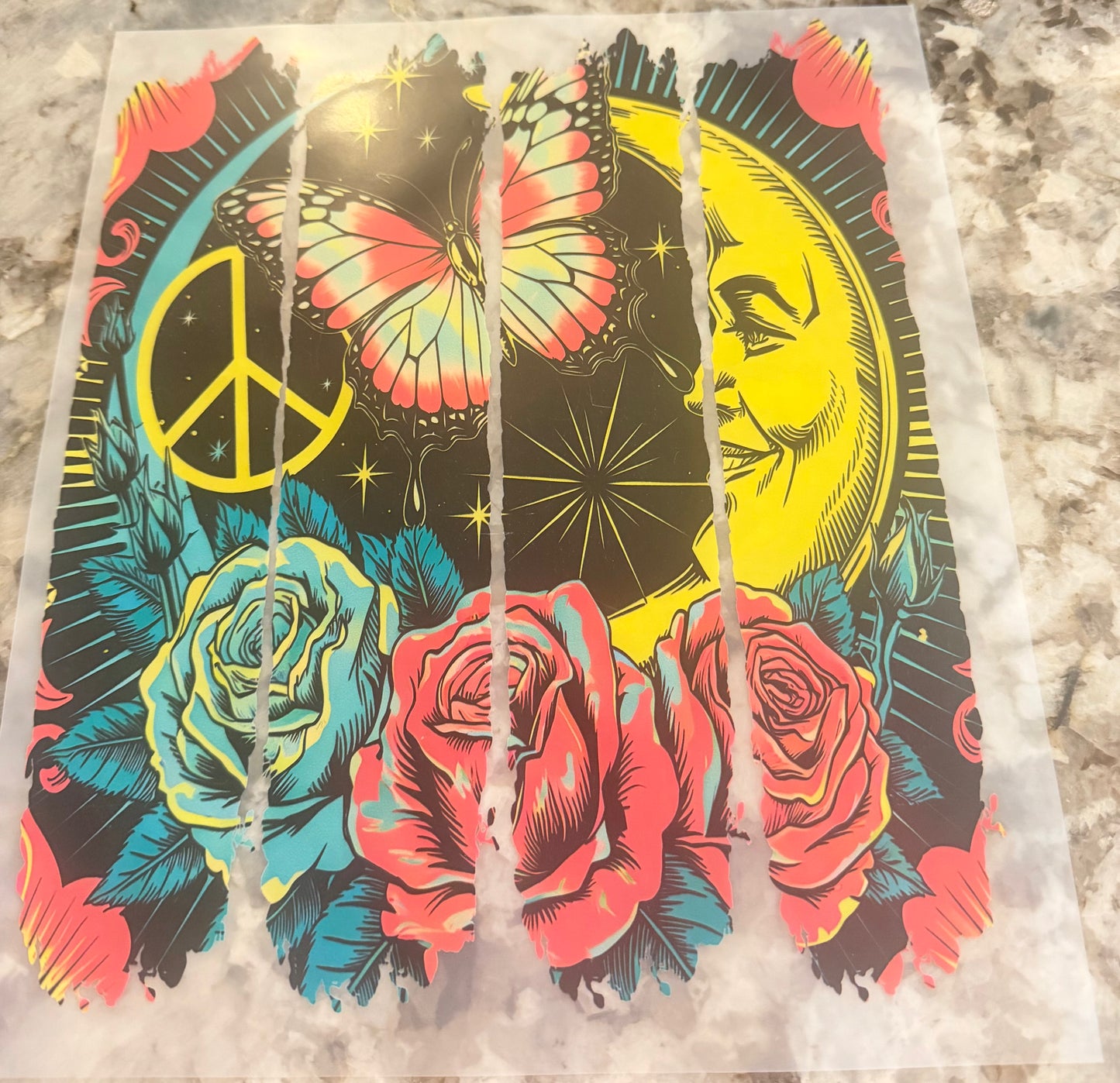 Moon & flowers