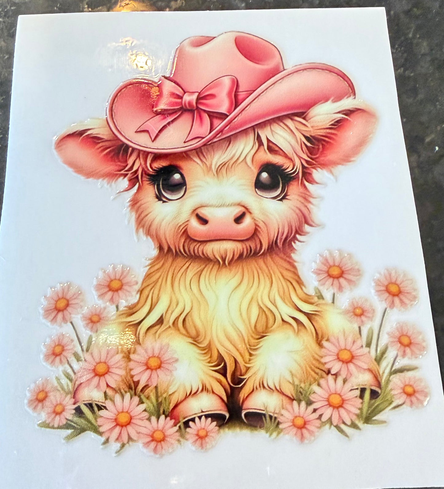 Cow pink hat