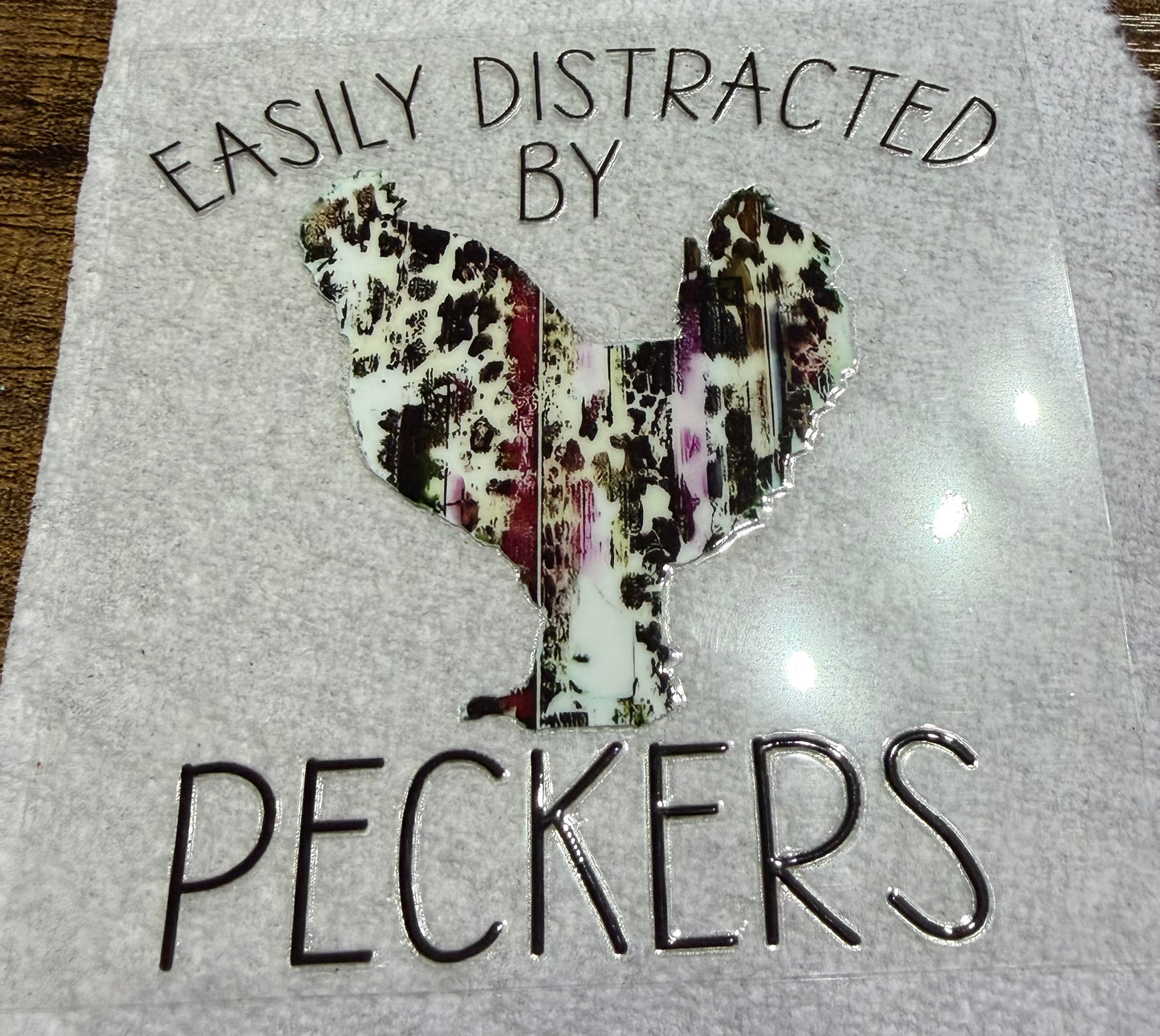 Easily distracted by peckers