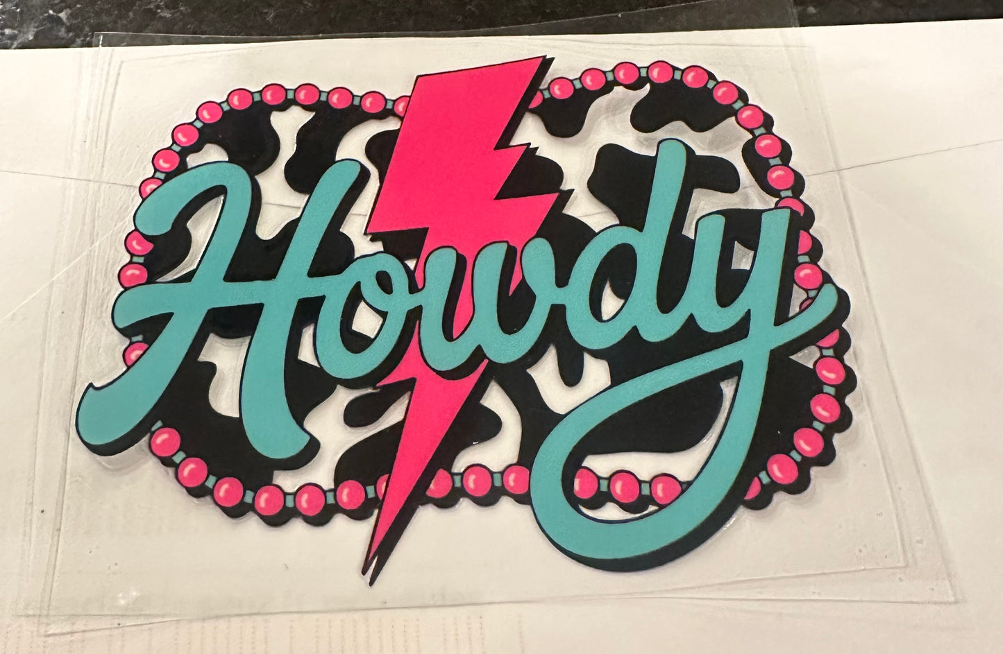 Howdy decal