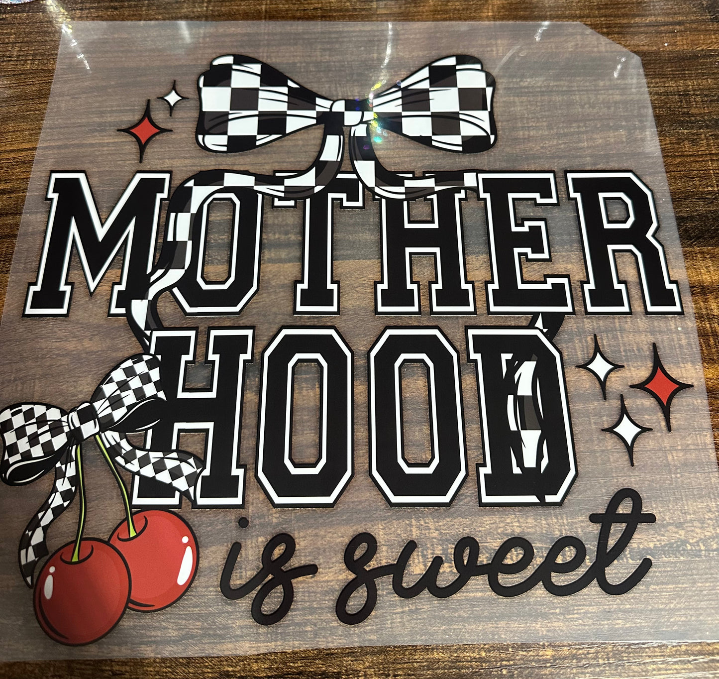 Mother hood is sweet shirt transfer