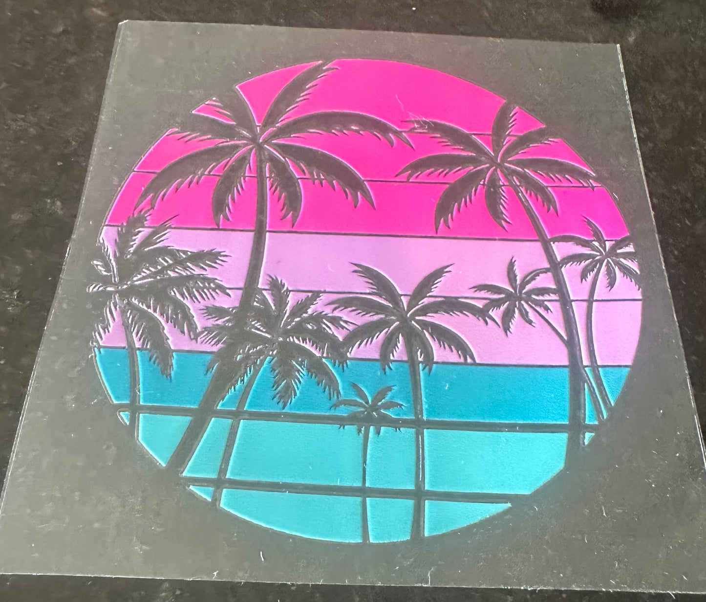 Palm trees decal