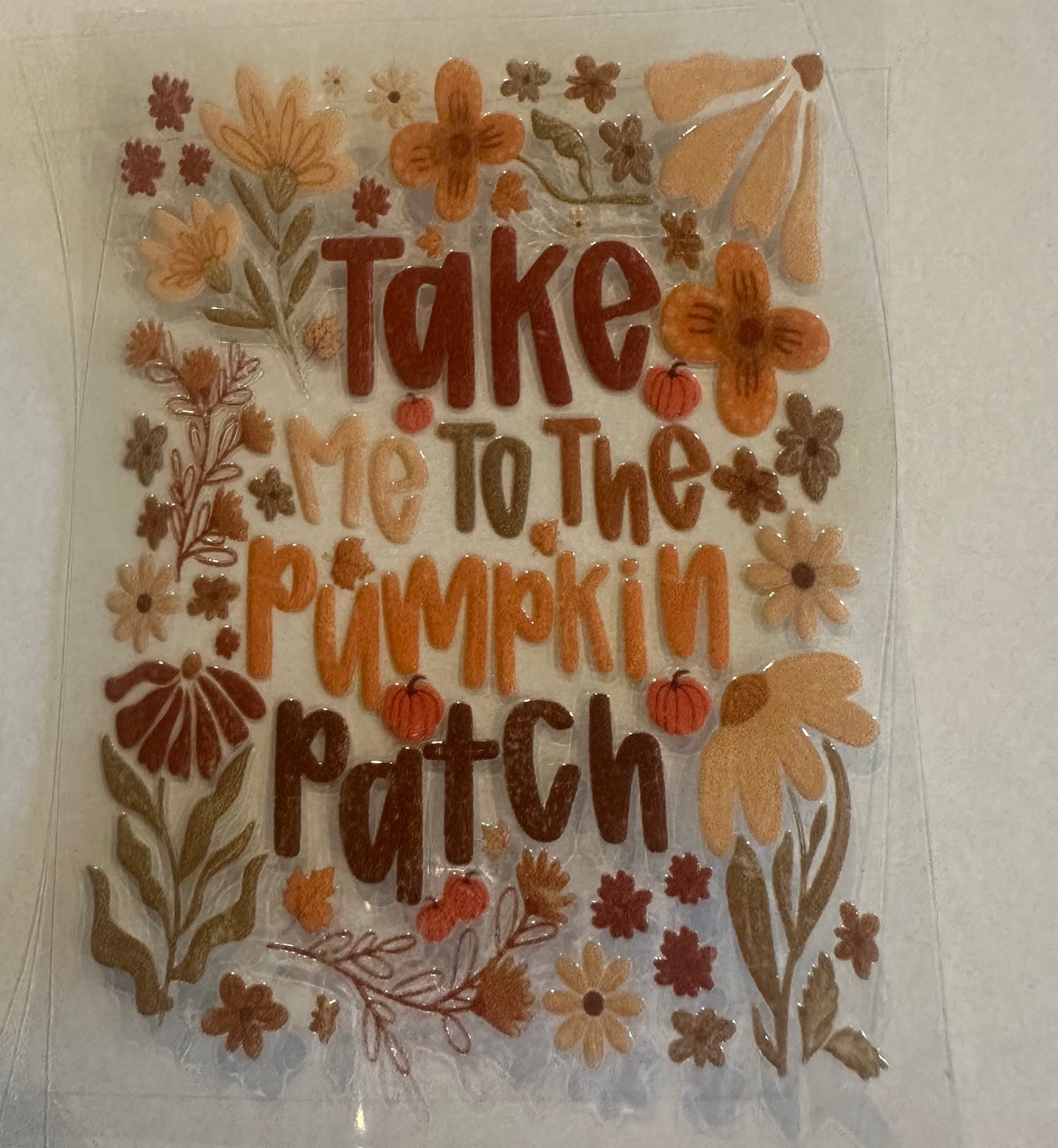 Take me to the pumpkin patch decal 