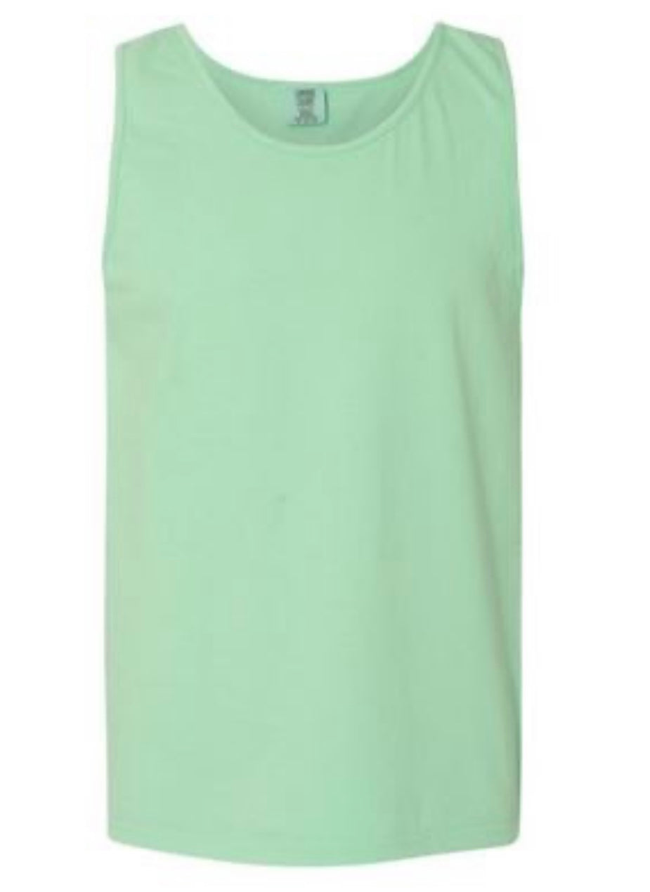Mint (island reef) comfort colors tank