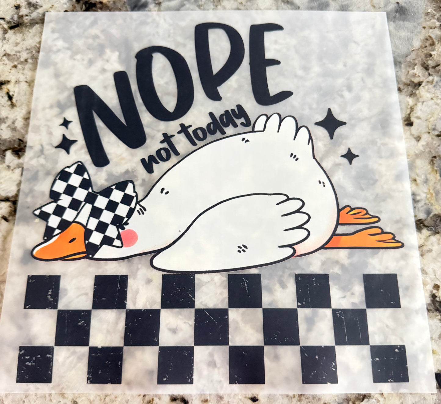 Nope, not today