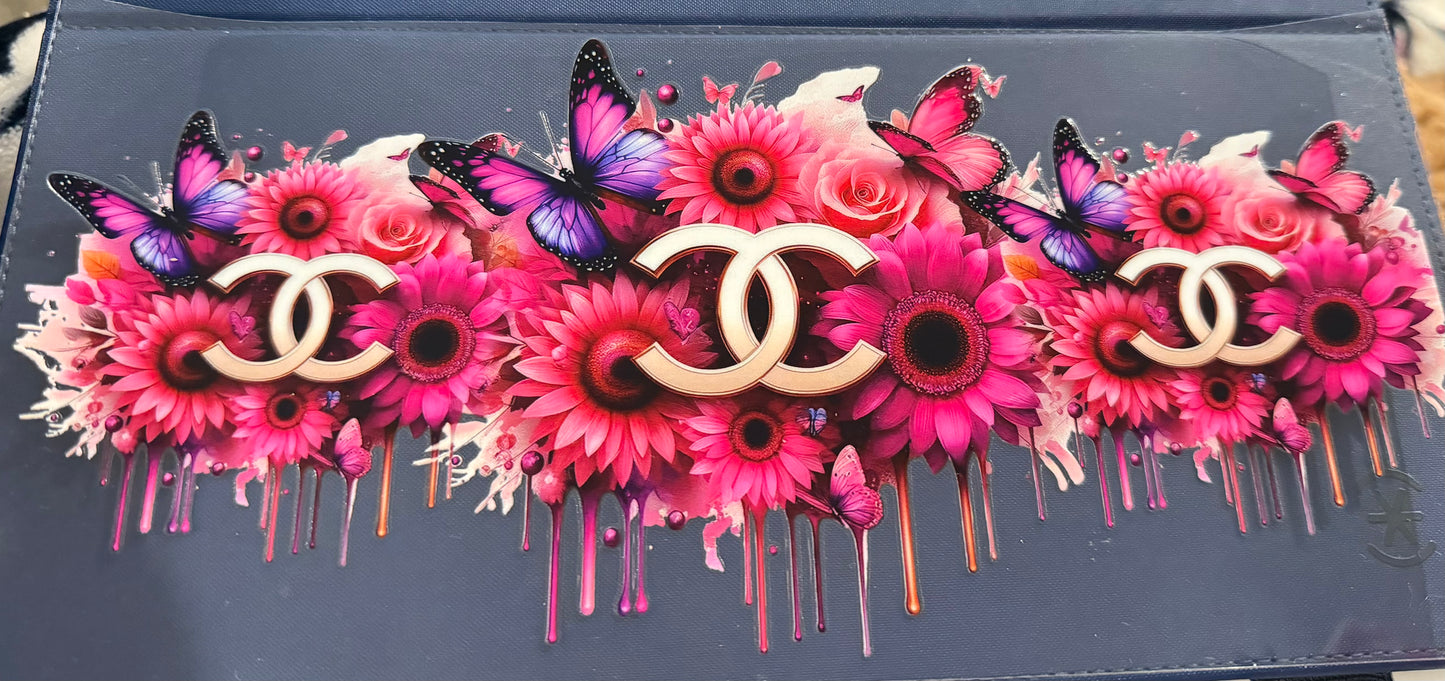 Pink Chanel flower drip 9