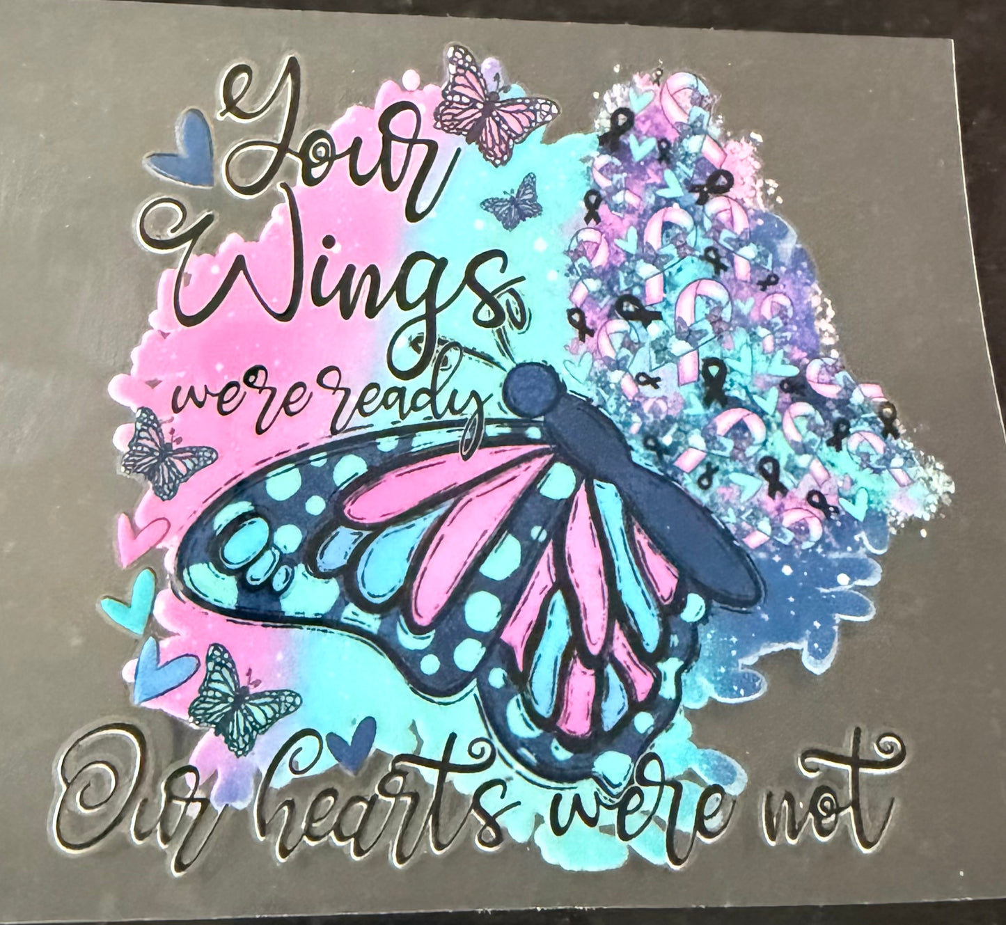 Your wings were ready but our hearts were not