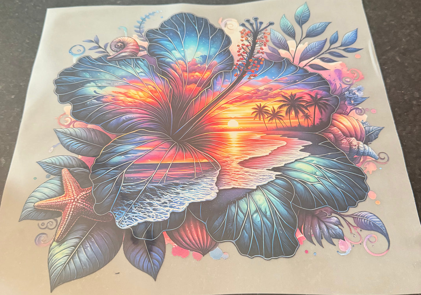 Beach hibiscus flower