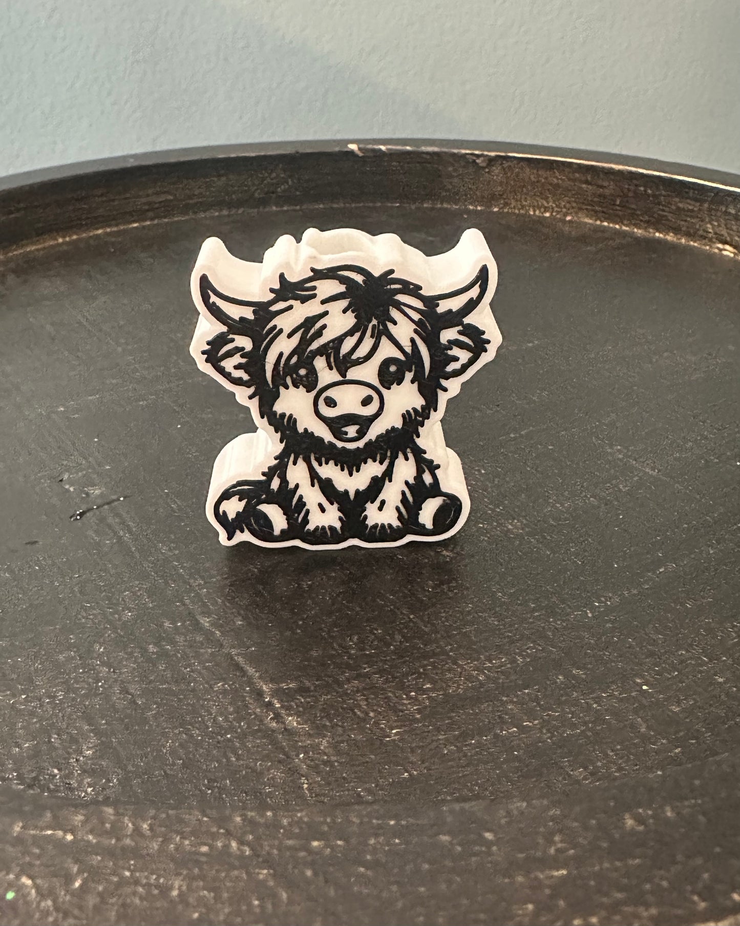 Bougie cow straw topper