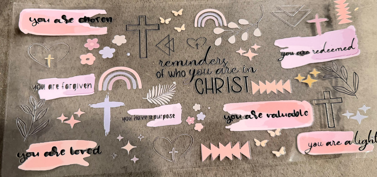 Reminders of who you are in Christ