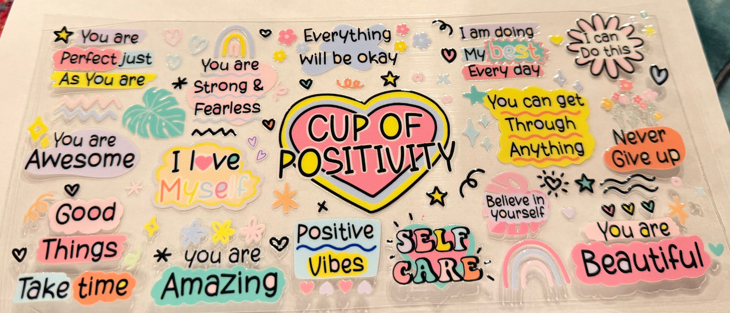 Cup of positivity affirmations