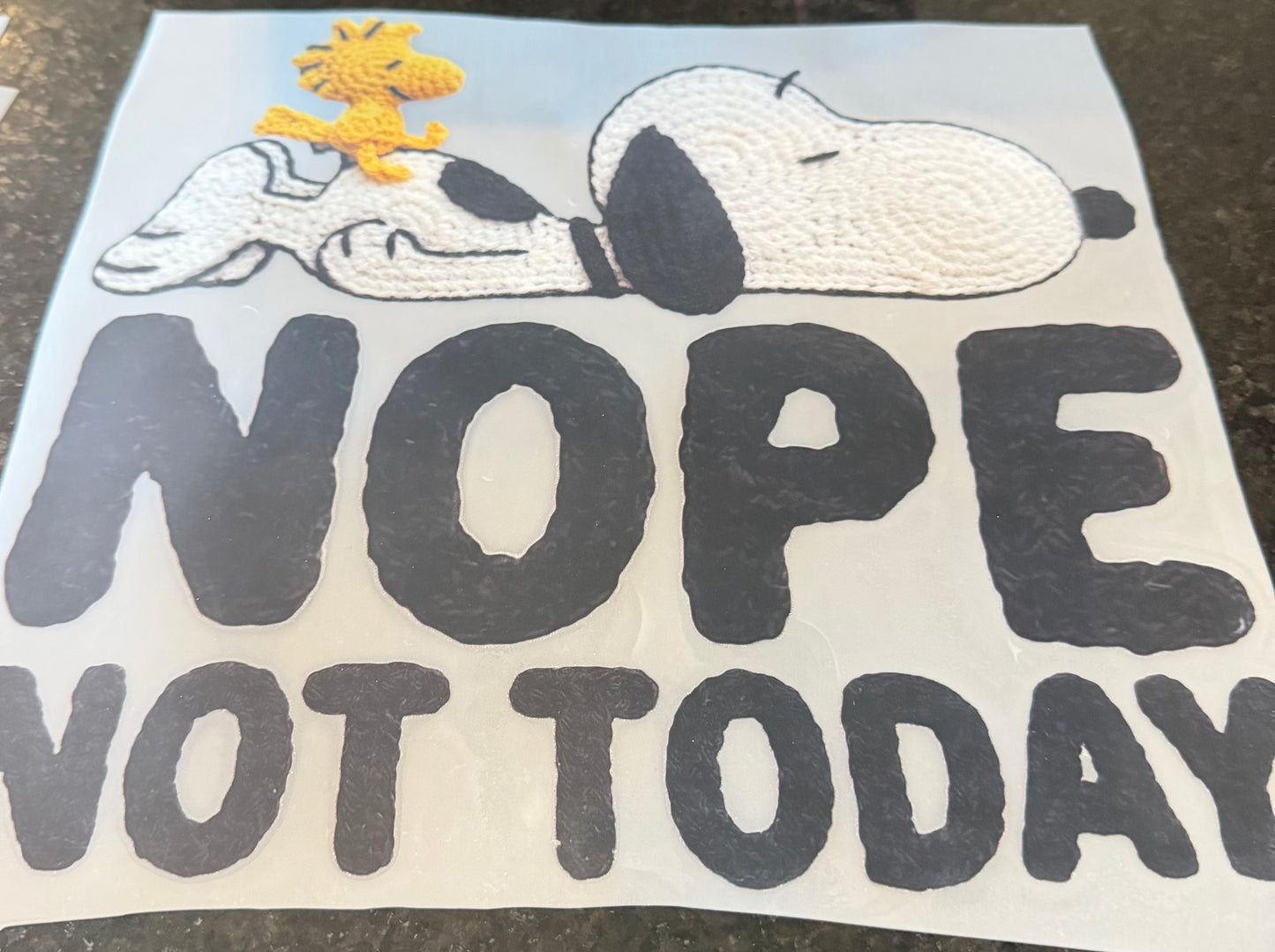 Snoopy not today