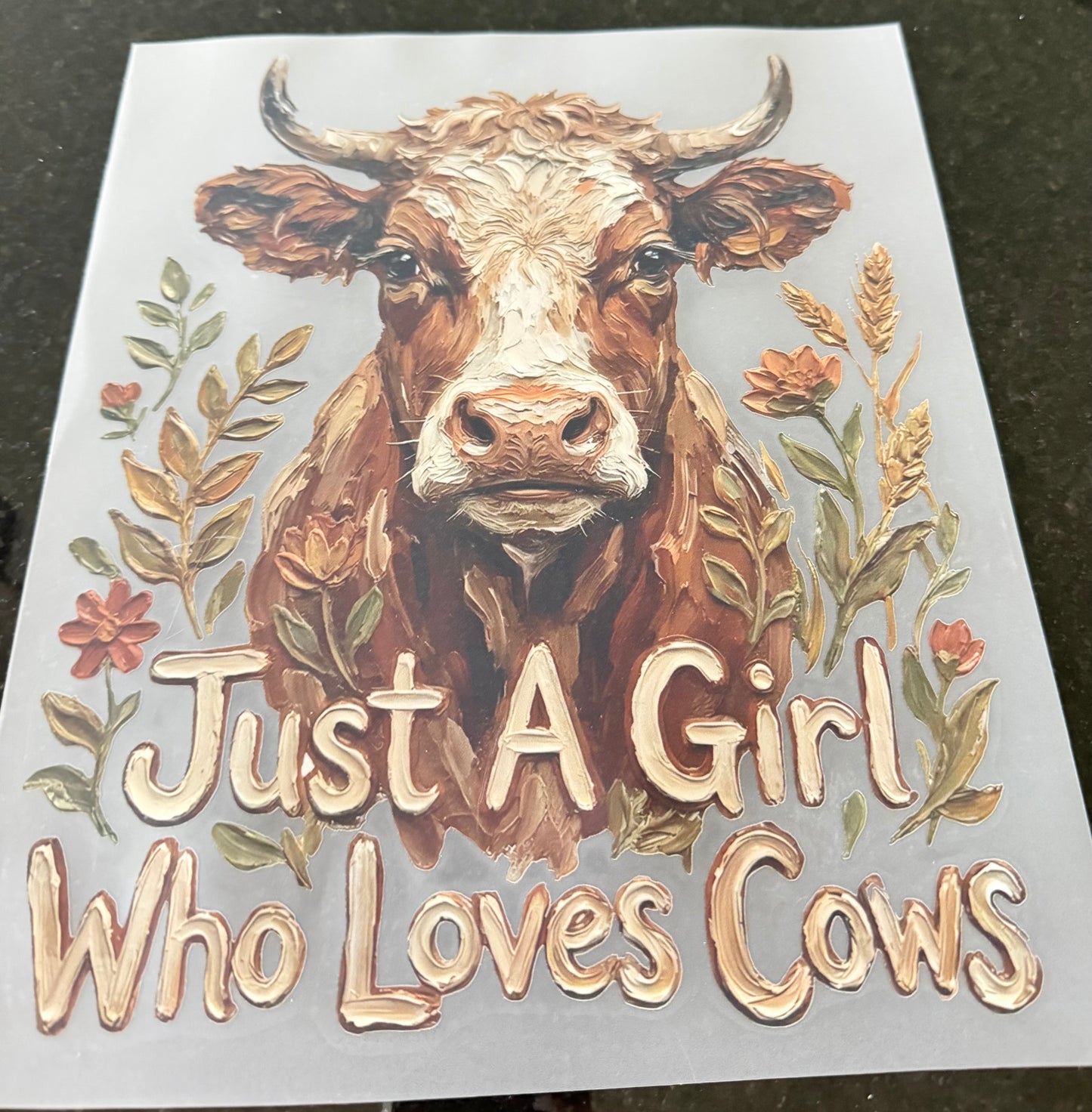 Just a girl who loves cows