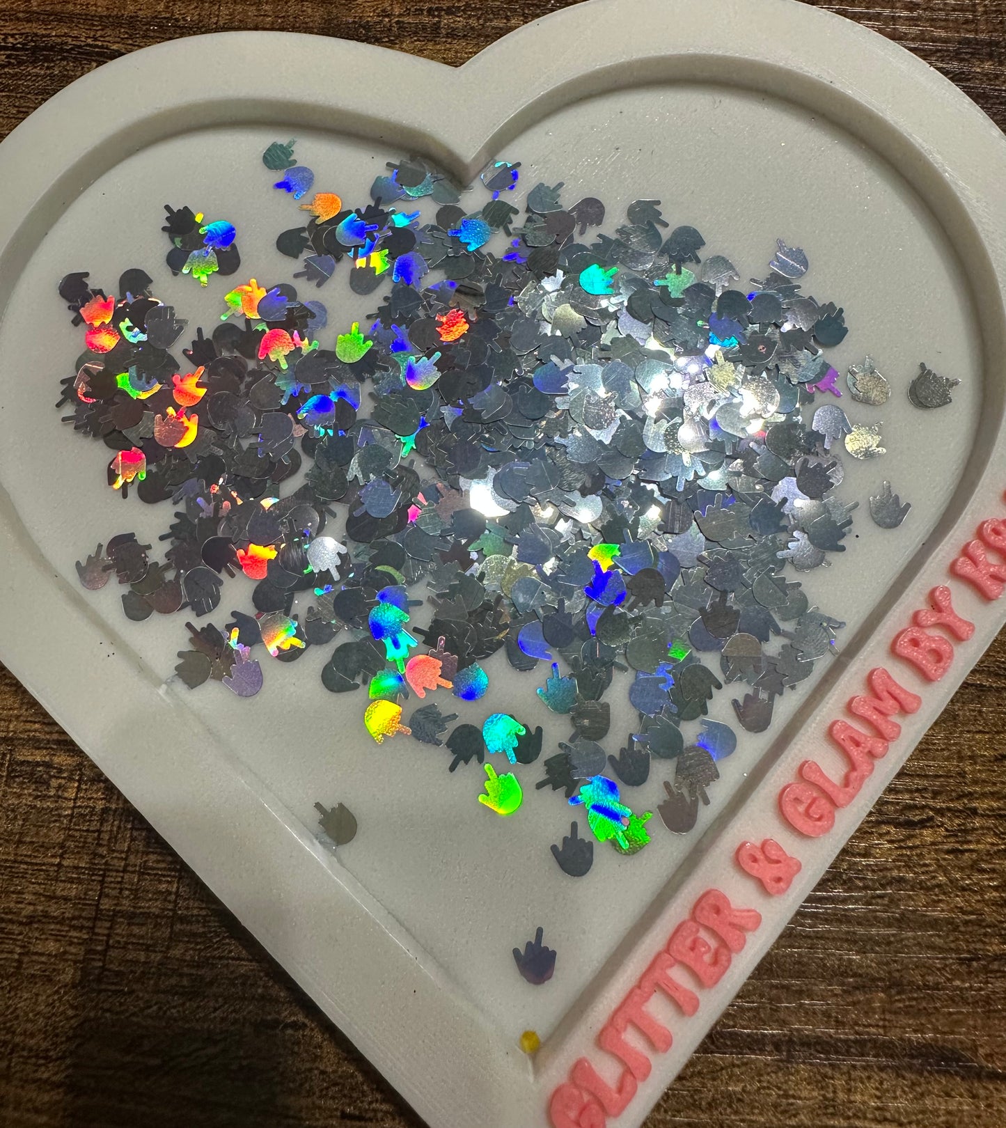 Holographic middle finger additives