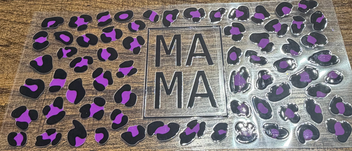 Mama purple cheetah