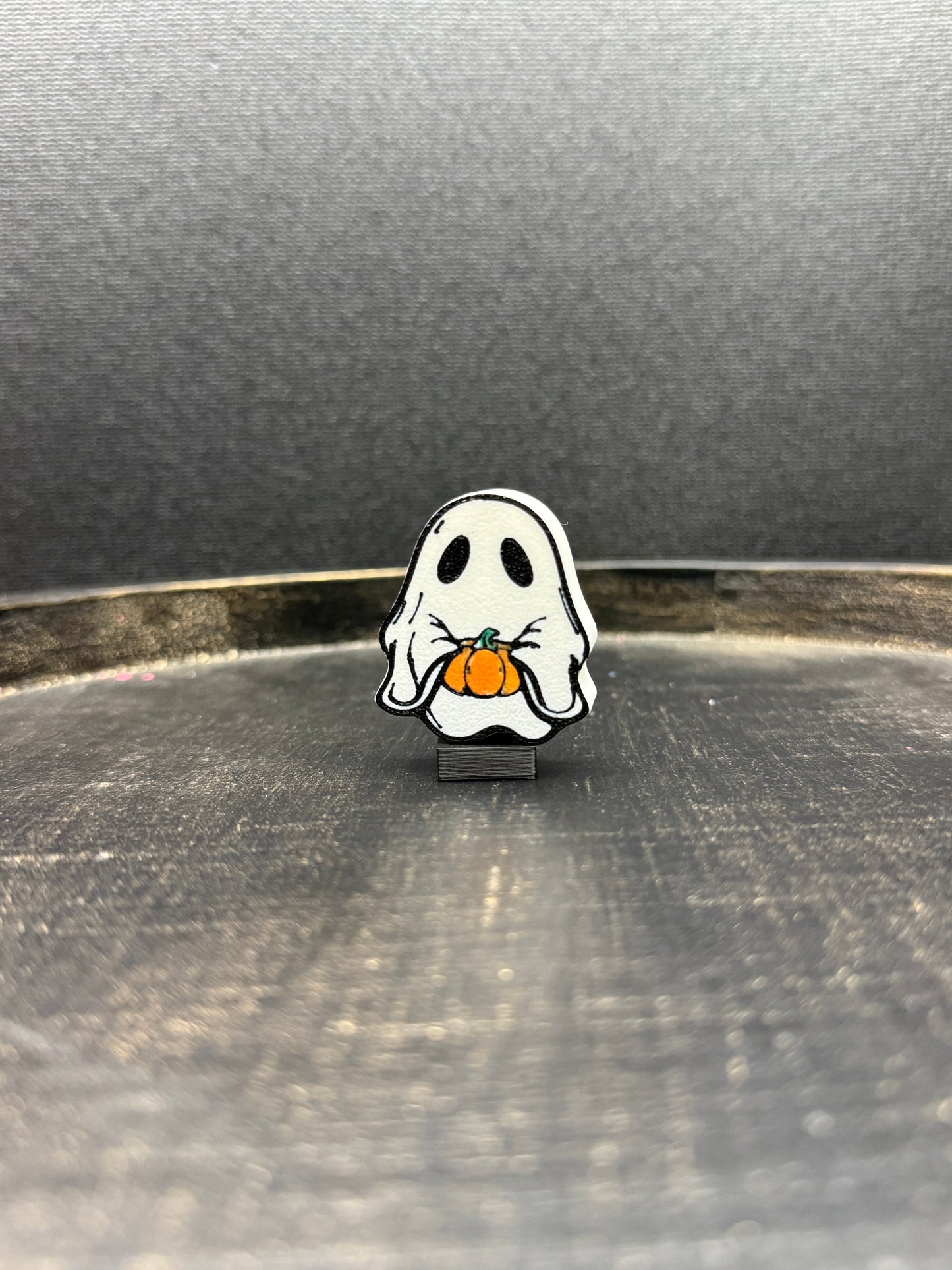 Ghost and Pumpkin Topper
