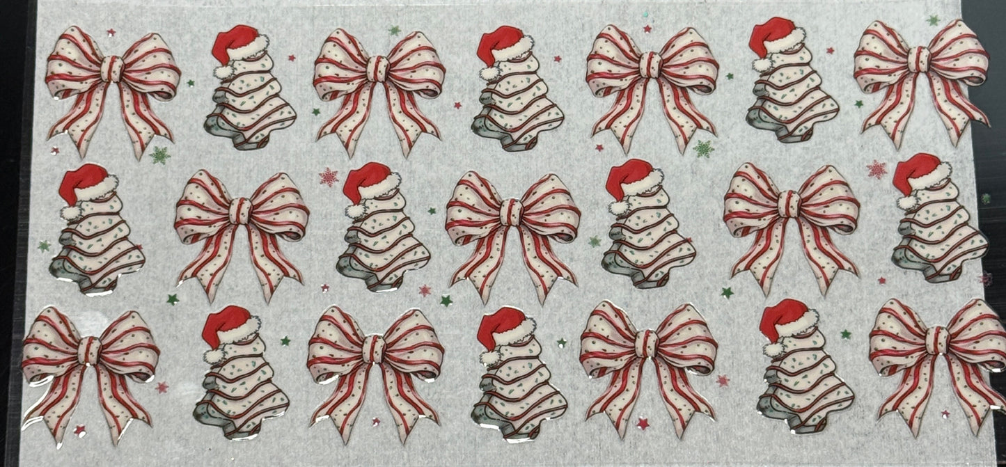 Christmas Cake and bow wrap