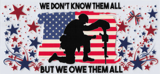 We don’t know them all but we owe them all