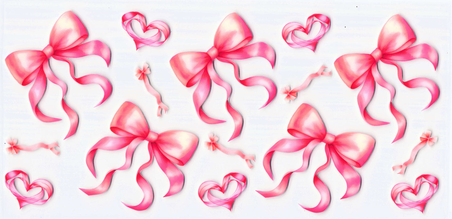 Pink bows & hearts