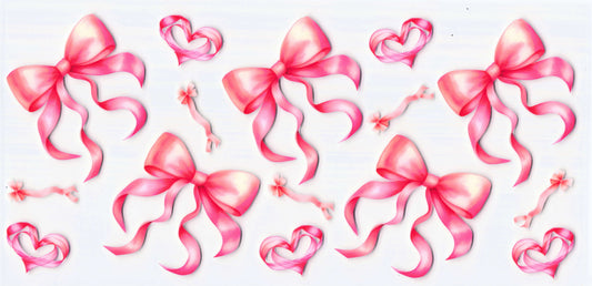 Pink bows & hearts