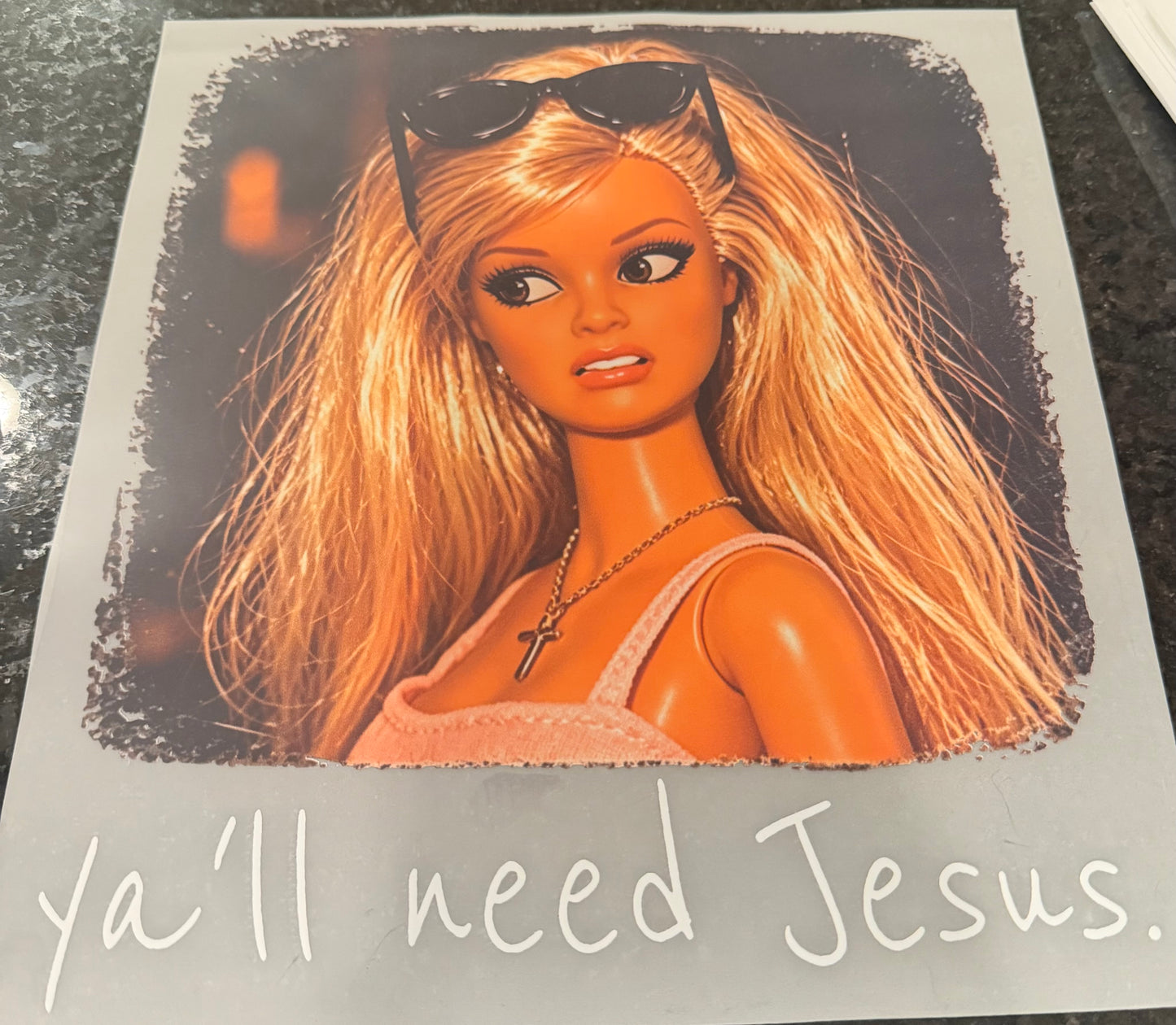 Yall need Jesus blonde Barbie