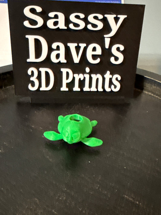 Sea turtle straw topper