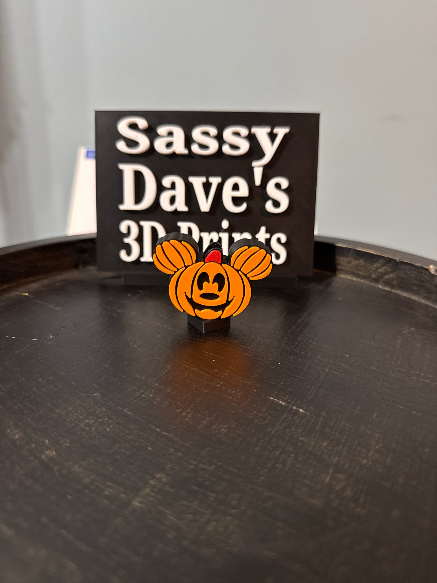 Pumpkin Mickey topper