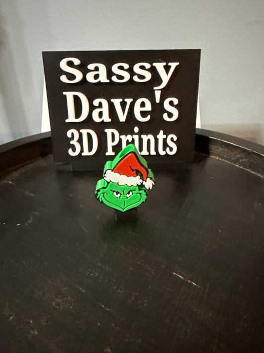 Grinch straw topper