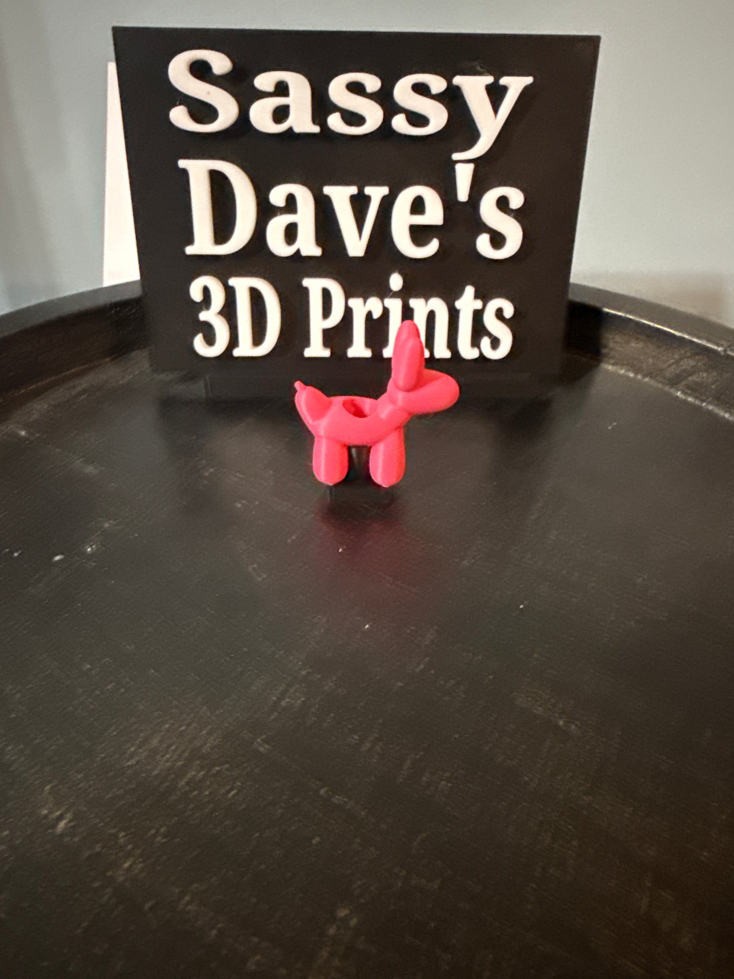 balloon dog straw topoer￼