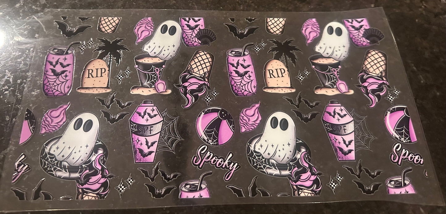 Purple spooky wrap