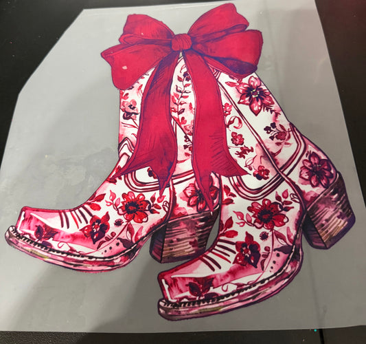 Cowgirl boots with bow