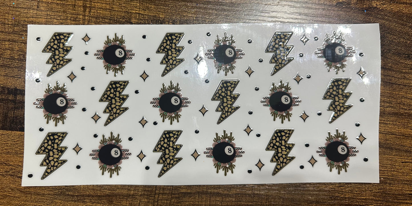 Cheetah bolts 8 balls wrap