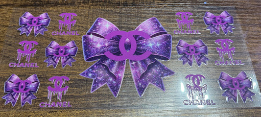 Purple chanel bow