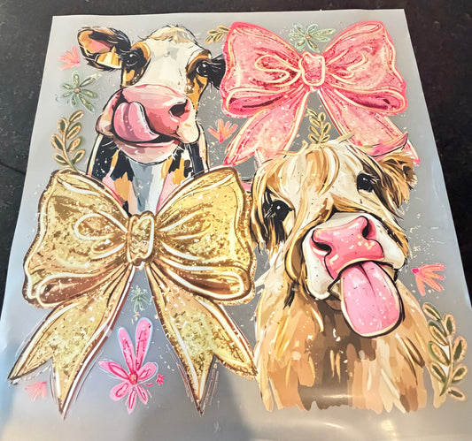 Cow and bows